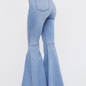 Free People Just Float on Flare Jeans